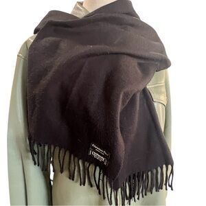Christian Dior Black cashmaire blend Acrylic Scarf no holes newer unisex soft